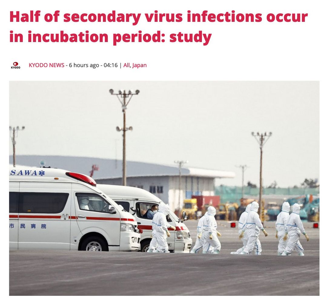 Half of secondary virus infections occur in incubation period: study