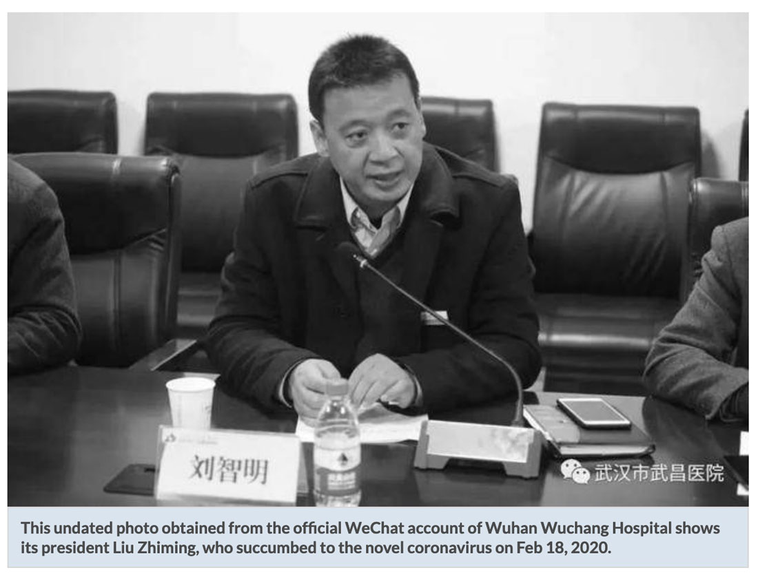 Wuhan hospital director dies, the second prominent doctor to succumb to coronavirus
